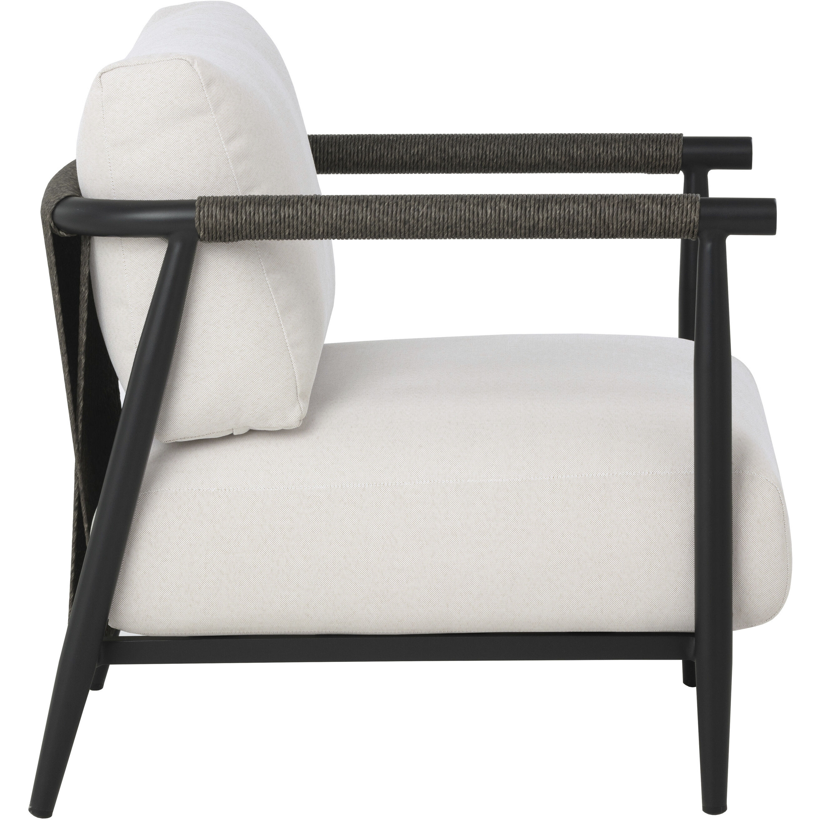Muros Black / Palazzo Cream Outdoor Lounge Chair
